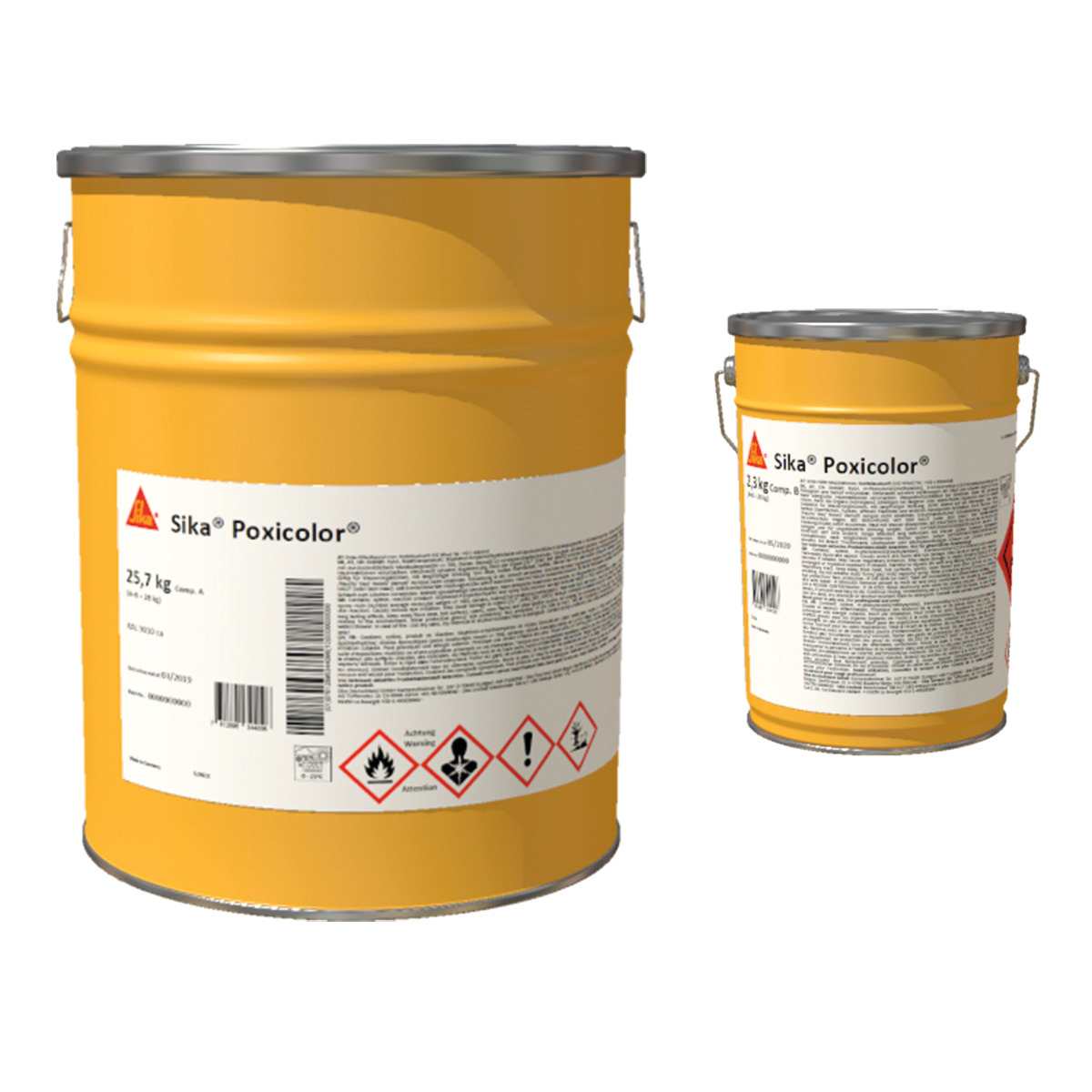 SikaPoxicolor PG 1 14,0 kg RAL 7032